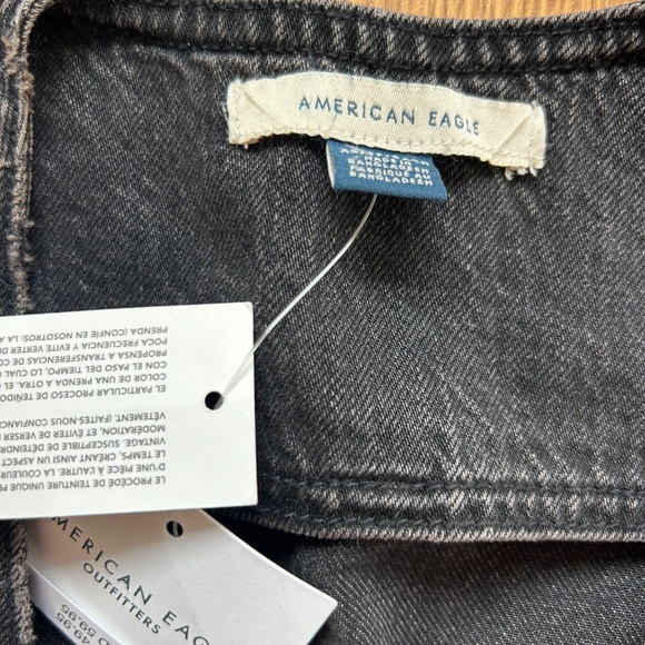 American Eagle Dark Wash Denim Vest - Picture 2 of 3